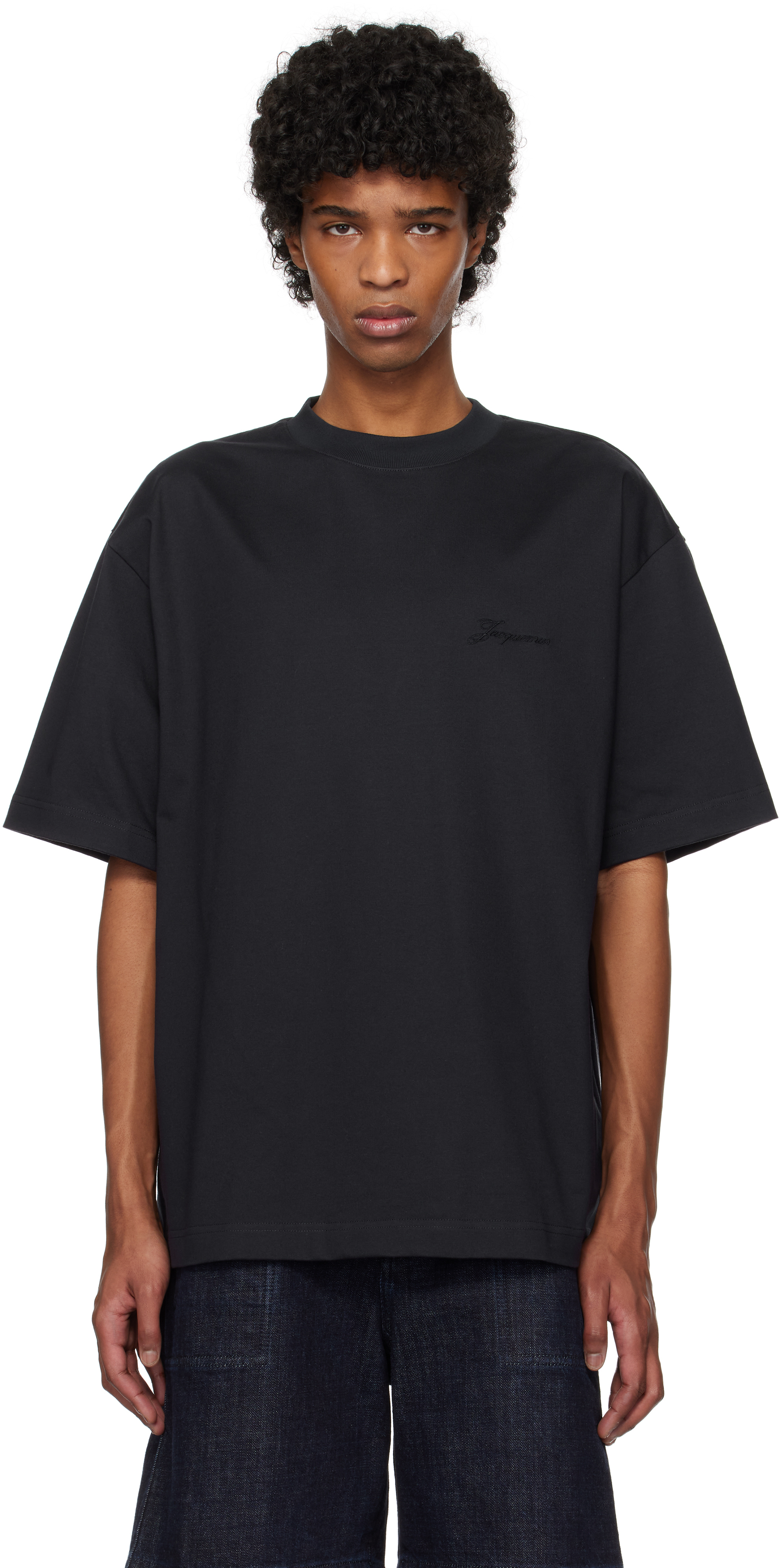 【関税込み】JACQUEMUS ネイビー The Halteres Tシャツ