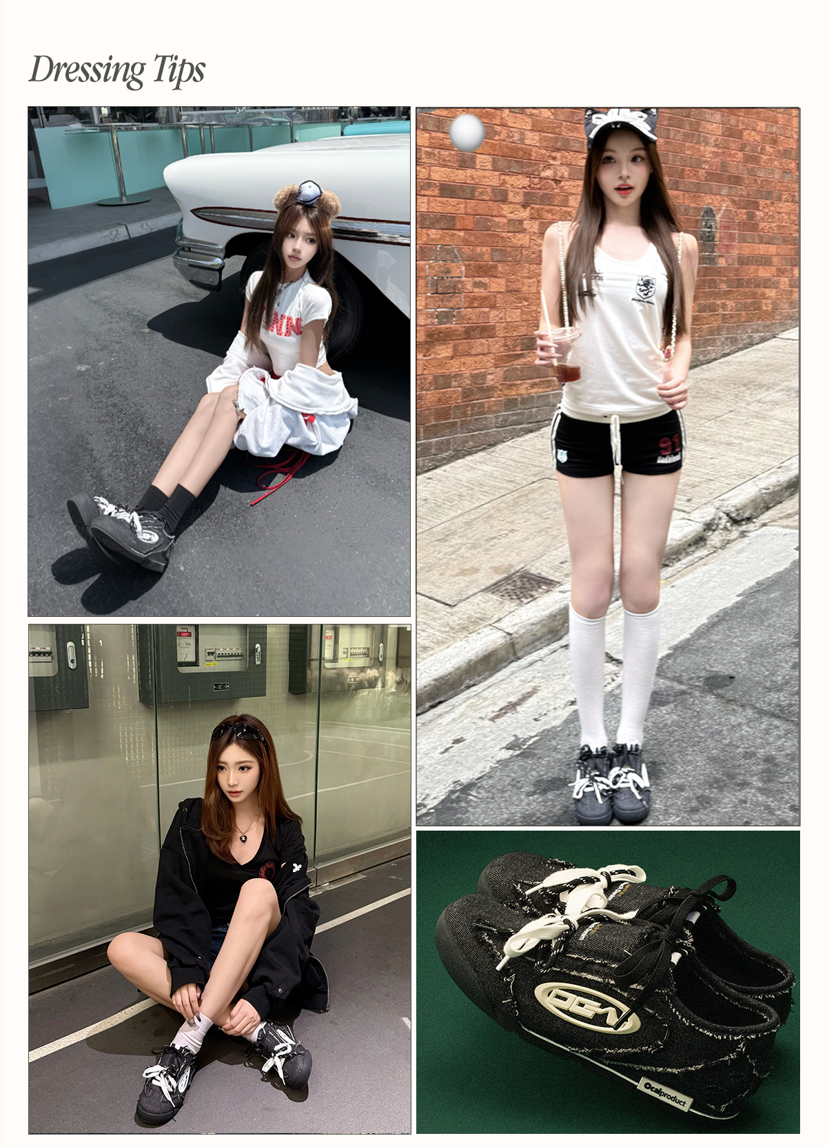 Ocai美脚見えダメージ♡カジュアルフラットシューズ