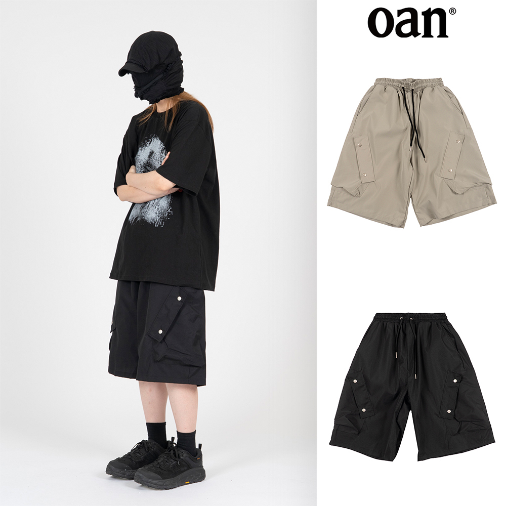 【oan】Robin Diagonal Pocket Bermuda Pants