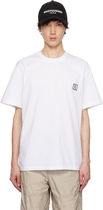 WOOYOUNGMI(ウーヨンミ) Tシャツ・カットソー 【関税込み】WOOYOUNGMI ホワイト コットン バックロゴ Tシャツ