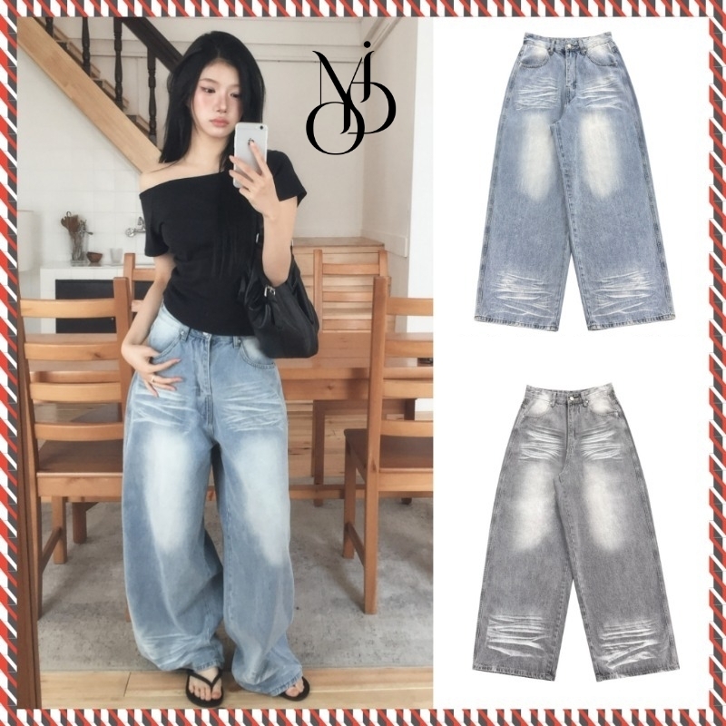 【MODIMOOD】DAILY WIDE WASHING DENIM