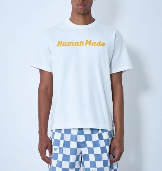 HUMAN MADE 国内発送 ホワイト ロゴTシャツ