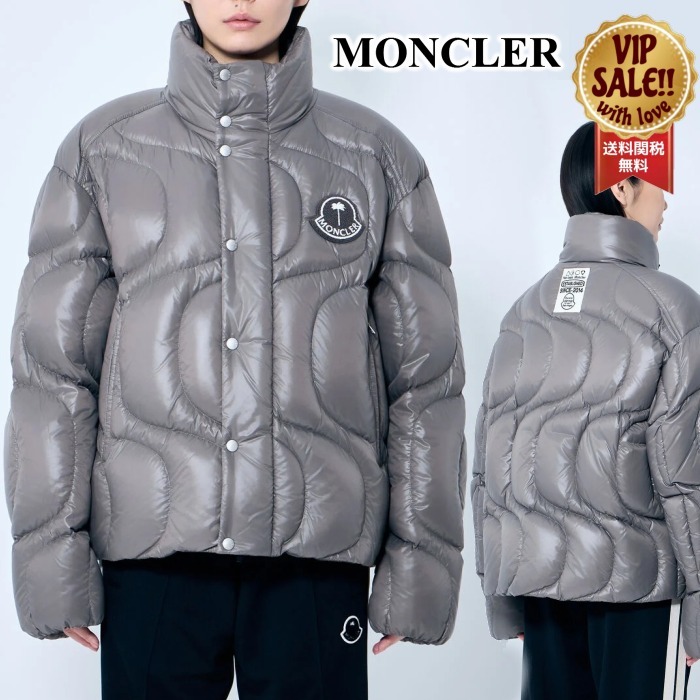 【MONCLER】 Haunani ショートダウンジャケット グレー