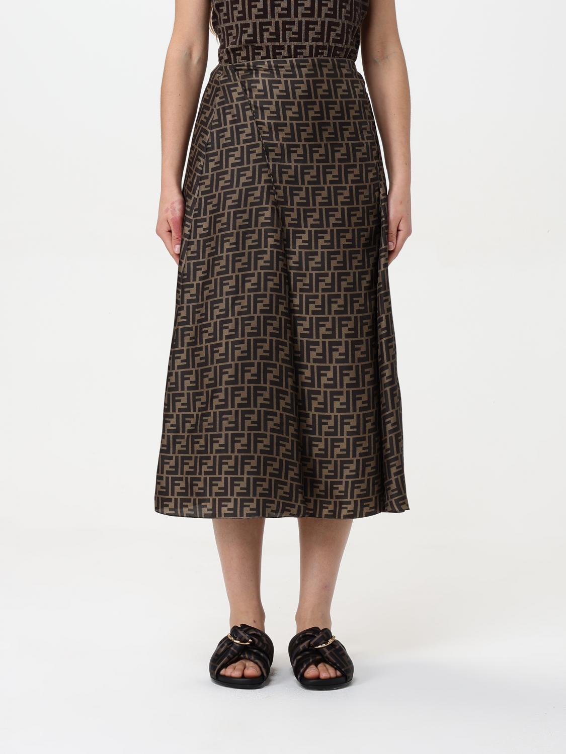 スカート FENDI Woman Skirt Mud FQ7601A8G3 F1440