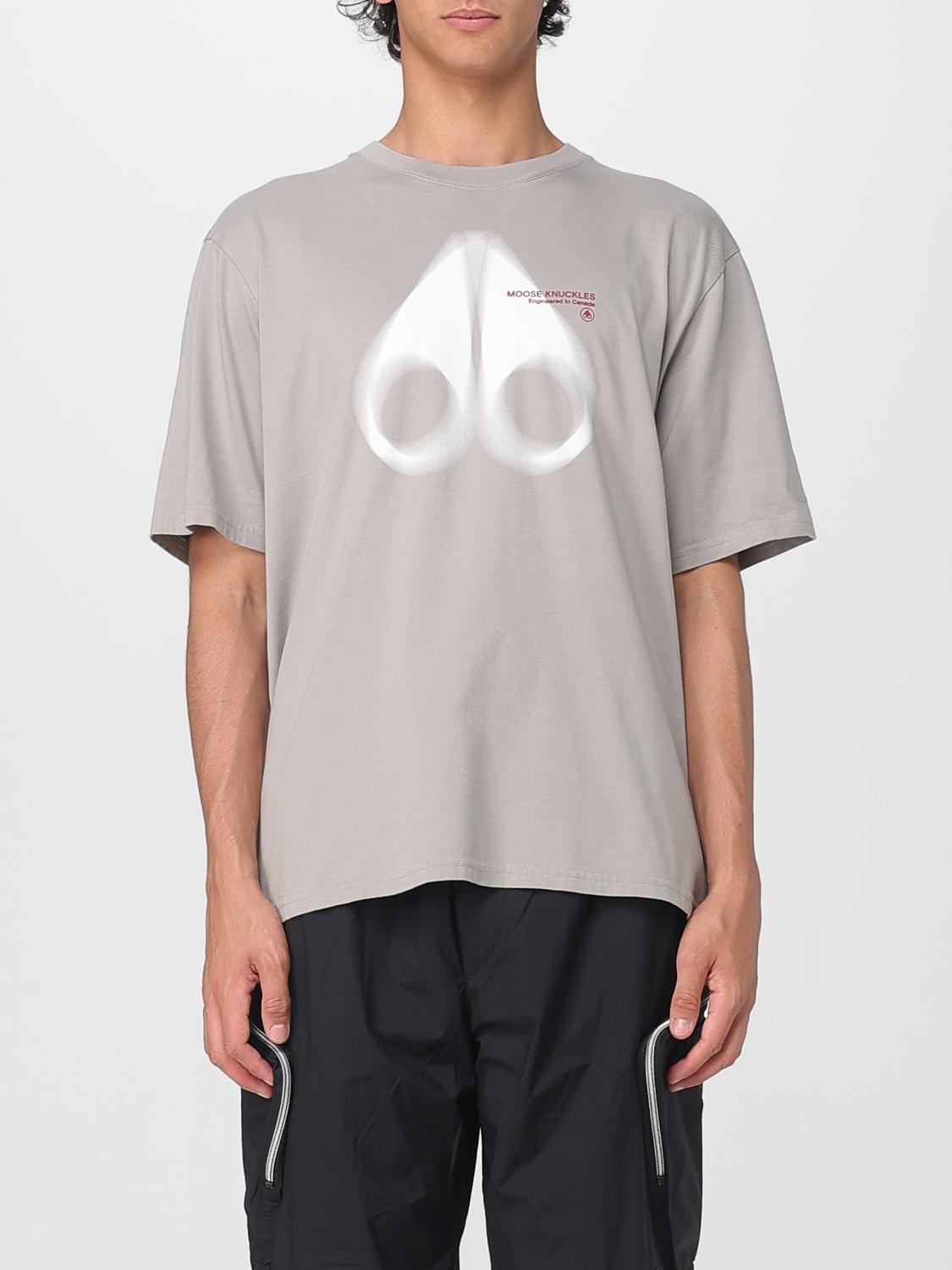 Tシャツ・カットソー MOOSE KNUCKLES Men T-shirt Brown M15MT776 1456