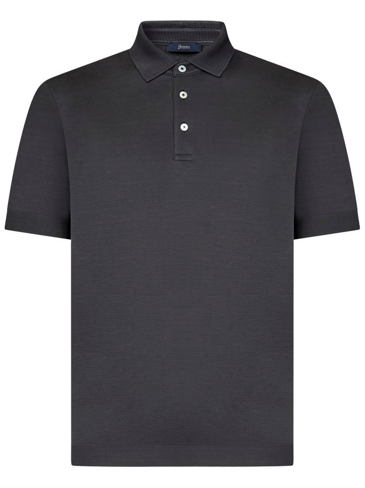 HERNO ショトスリフニットホロシャツ JPL00125U52059 9460