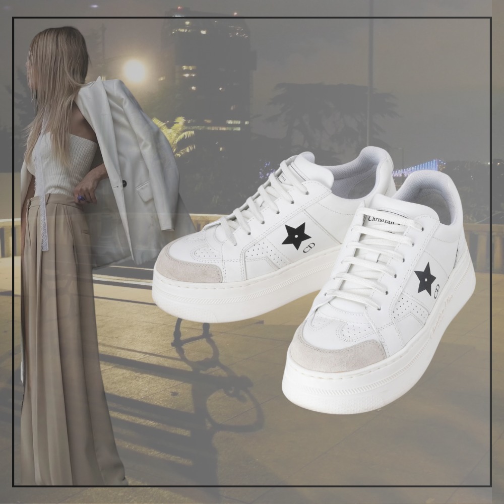 【出会えた一点物】DIOR スタープラットフォームスニーカー#35.5