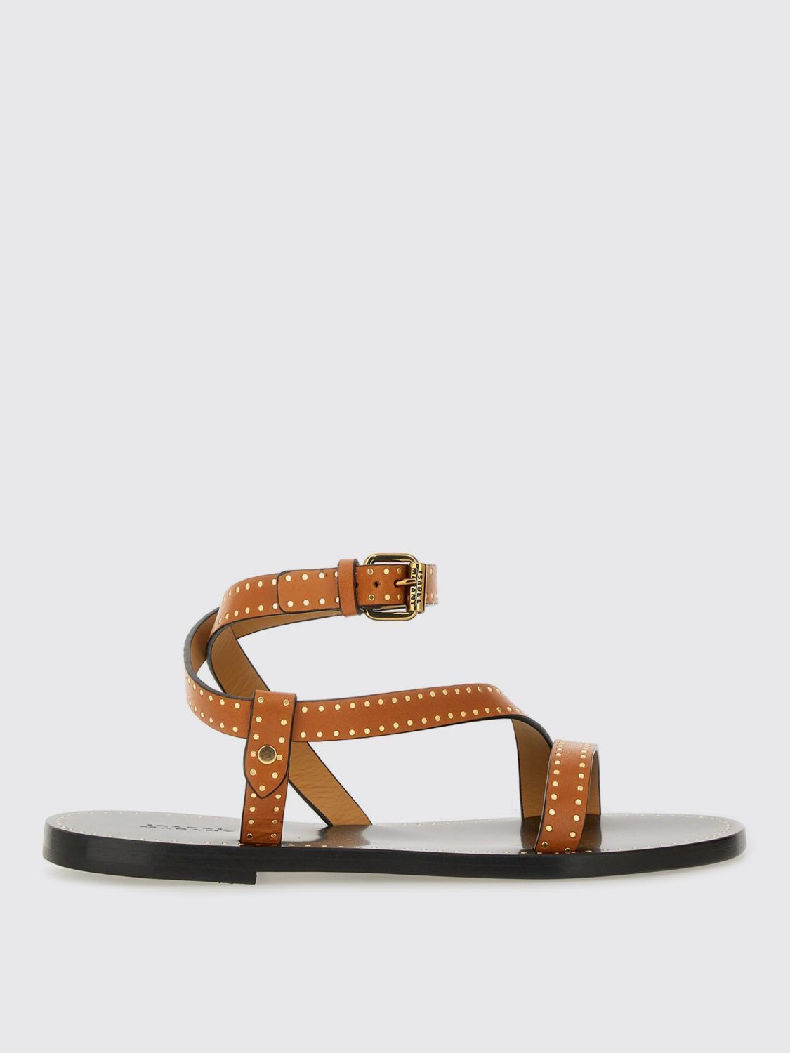 シューズ・サンダルその他 ISABEL MARANT Woman Flat sandals Brown SD0228FAC1B05S 50HA