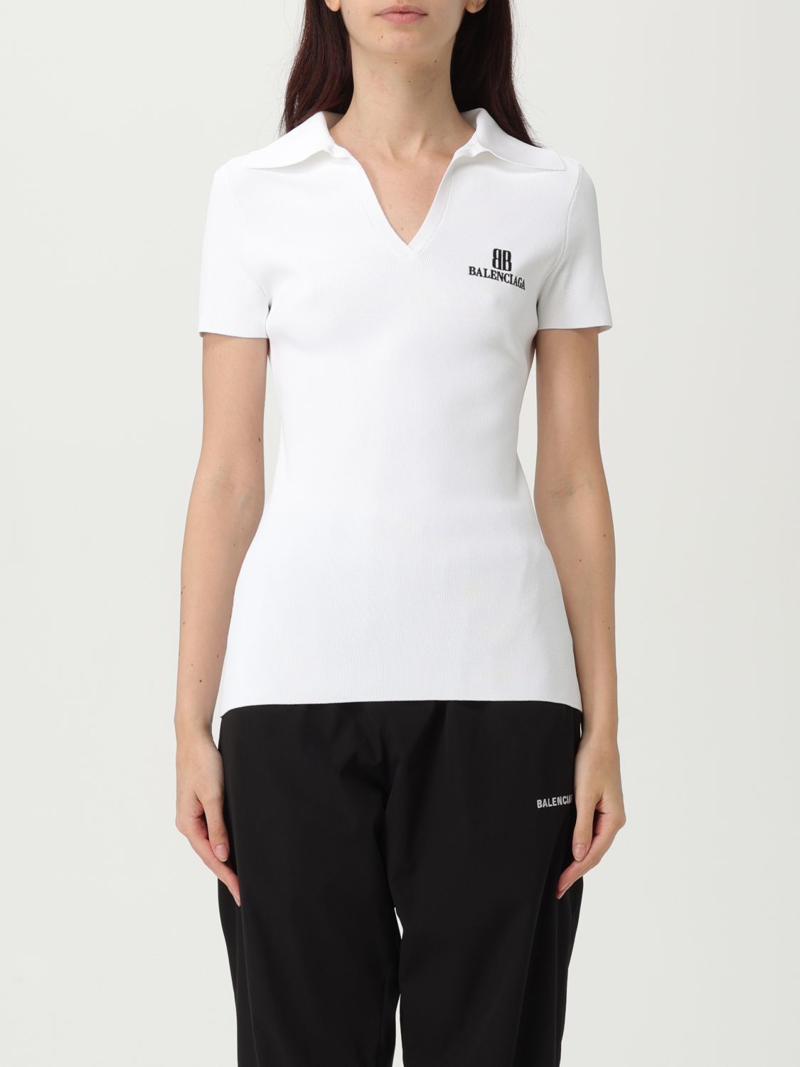 Tシャツ・カットソー BALENCIAGA Woman T-Shirt White 835501T5231 9040