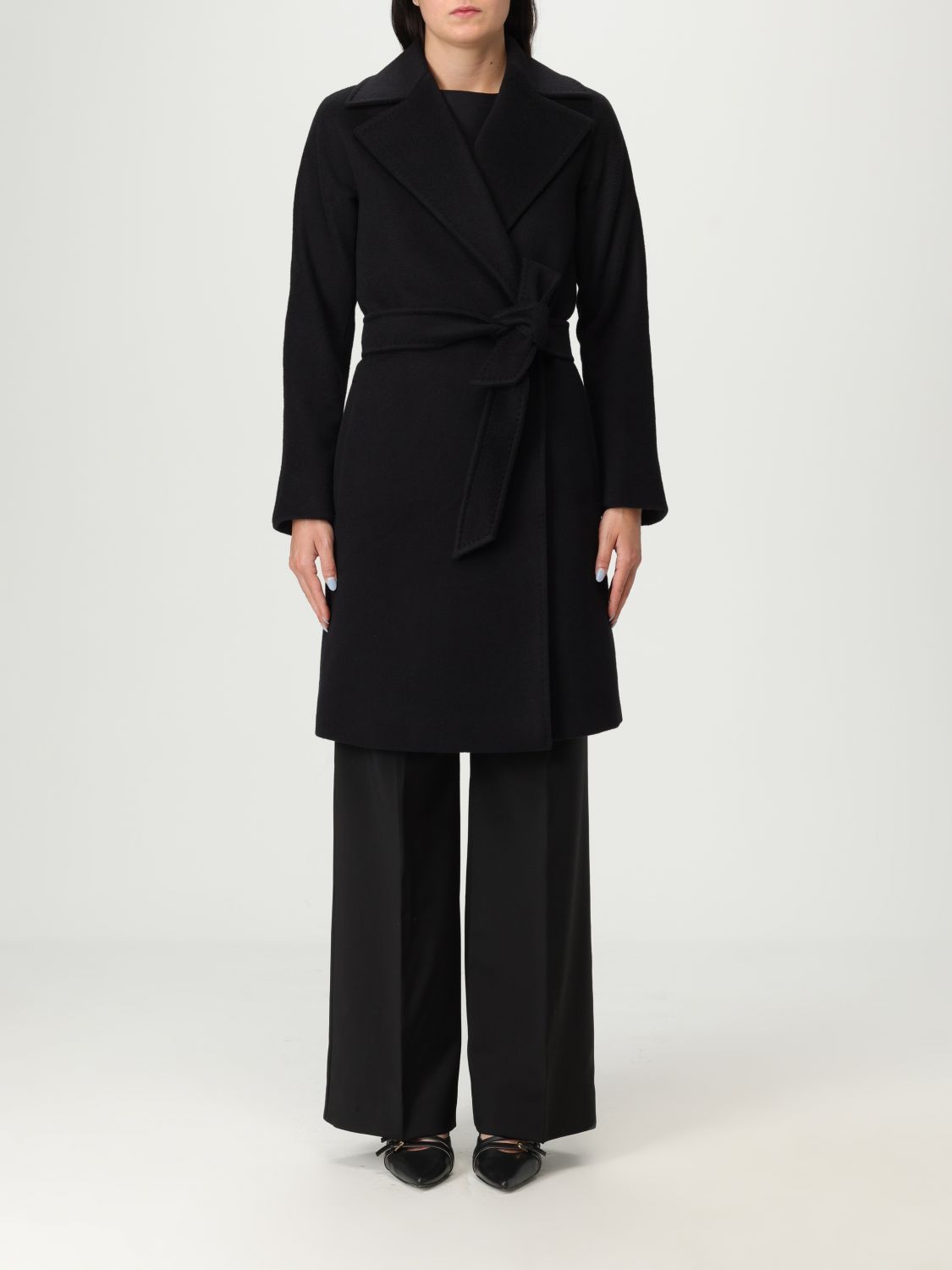 コート MAX MARA STUDIO Woman Coat Black 2526016091600 013