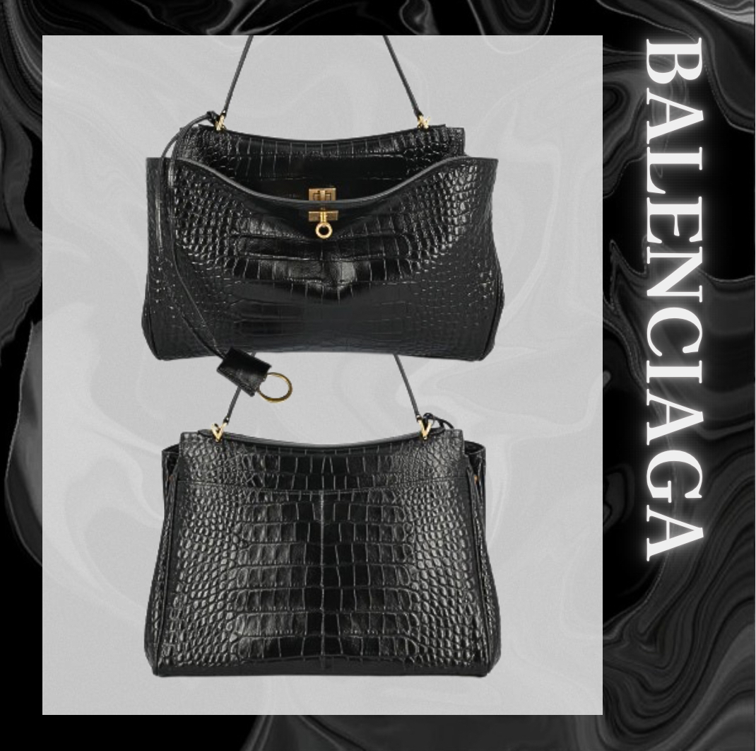 BALENCIAGA レザー rodeo ハンドバッグ ブラック【注目商品】★