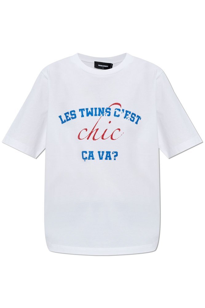 Dsquared2 スロカンフリントクルネックTシャツ 【関税込】