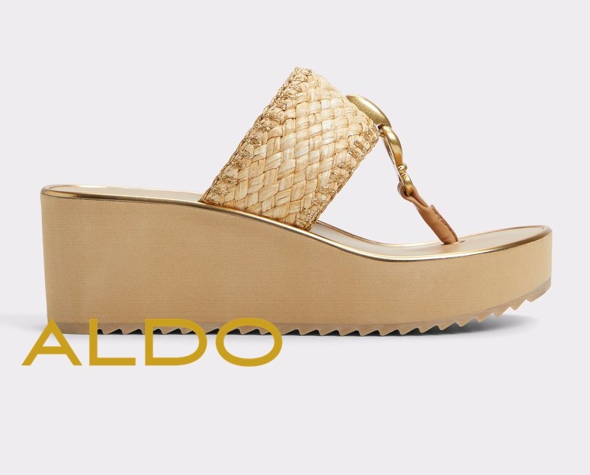 ☆日本未上陸*ALDO*新作*メタルTストラッププラットフォーム/R☆