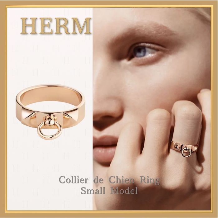 【力強さと洗練の融合】HERMES Collier de chien リング Small