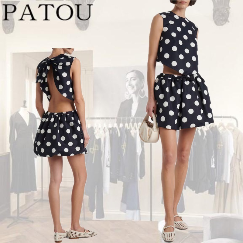 【PATOU】ポルカドット ミニスカート