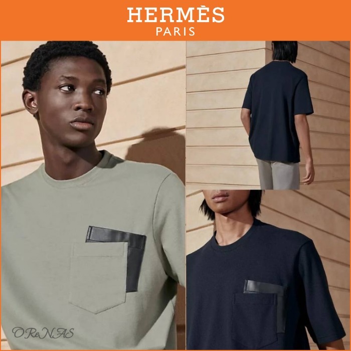 【シンプルでお洒落♪】HERMES T-shirt poche ombree