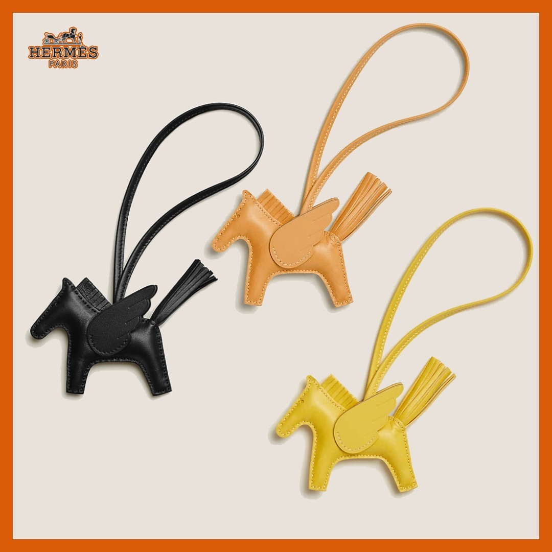 入手困難 ギフトにも 【HERMES】ペガサス チャーム PM