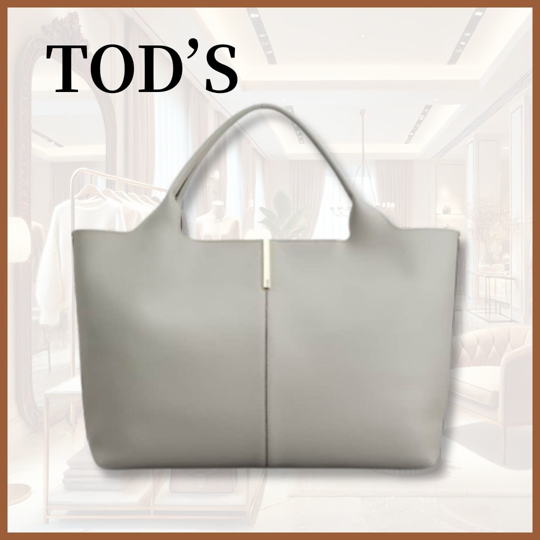 【TOD'S】トッズ レザーショッピングバッグ ミディアム