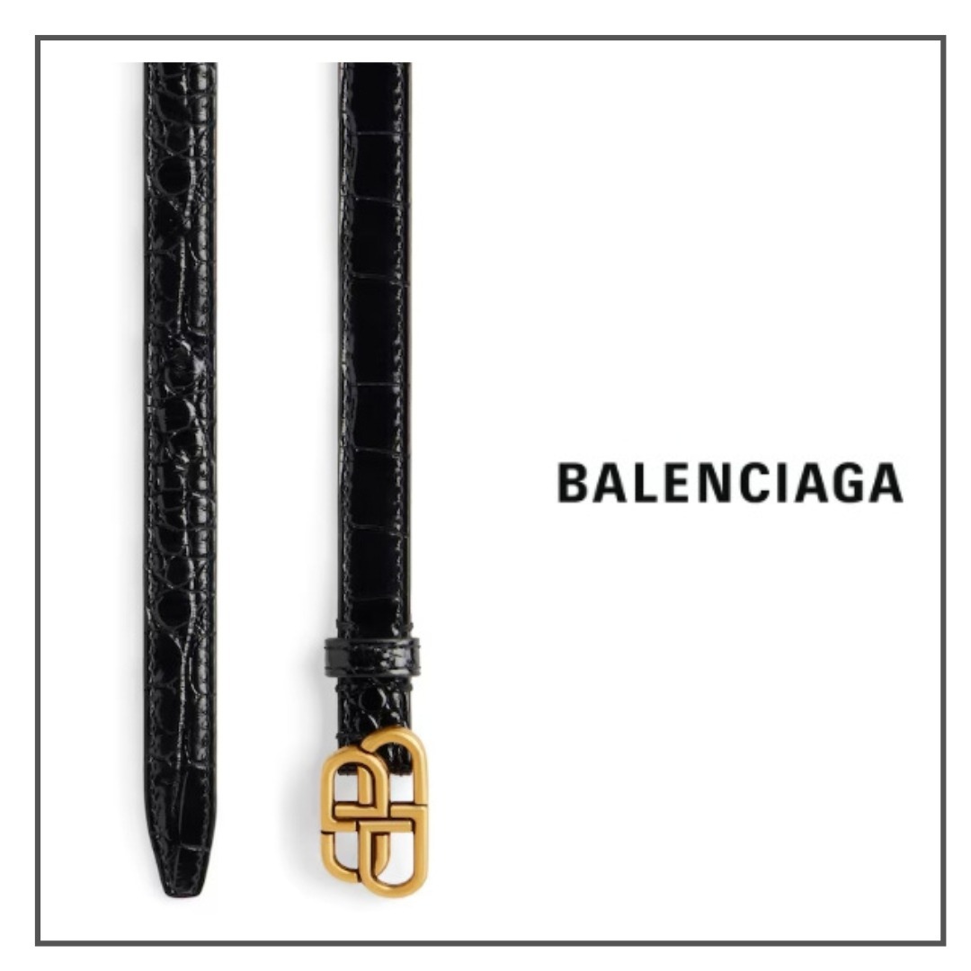 BALENCIAGA バレンシアガ Bb スーパースリムベルト