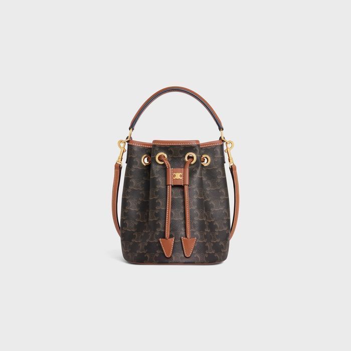 CELINE ティーン クララ バッグ トリオンフ キャンバス