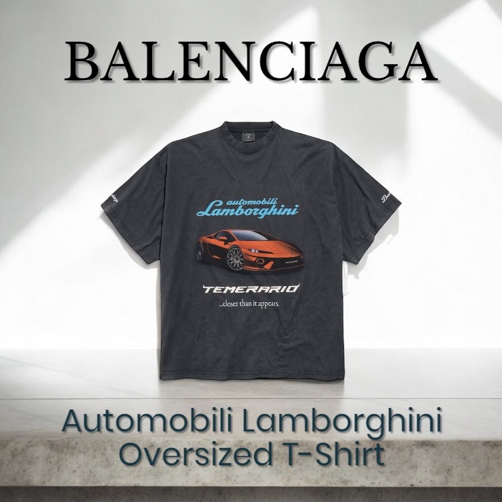 BALENCIAGA＊Automobili Lamborghini Oversized T-Shirt＊送料込