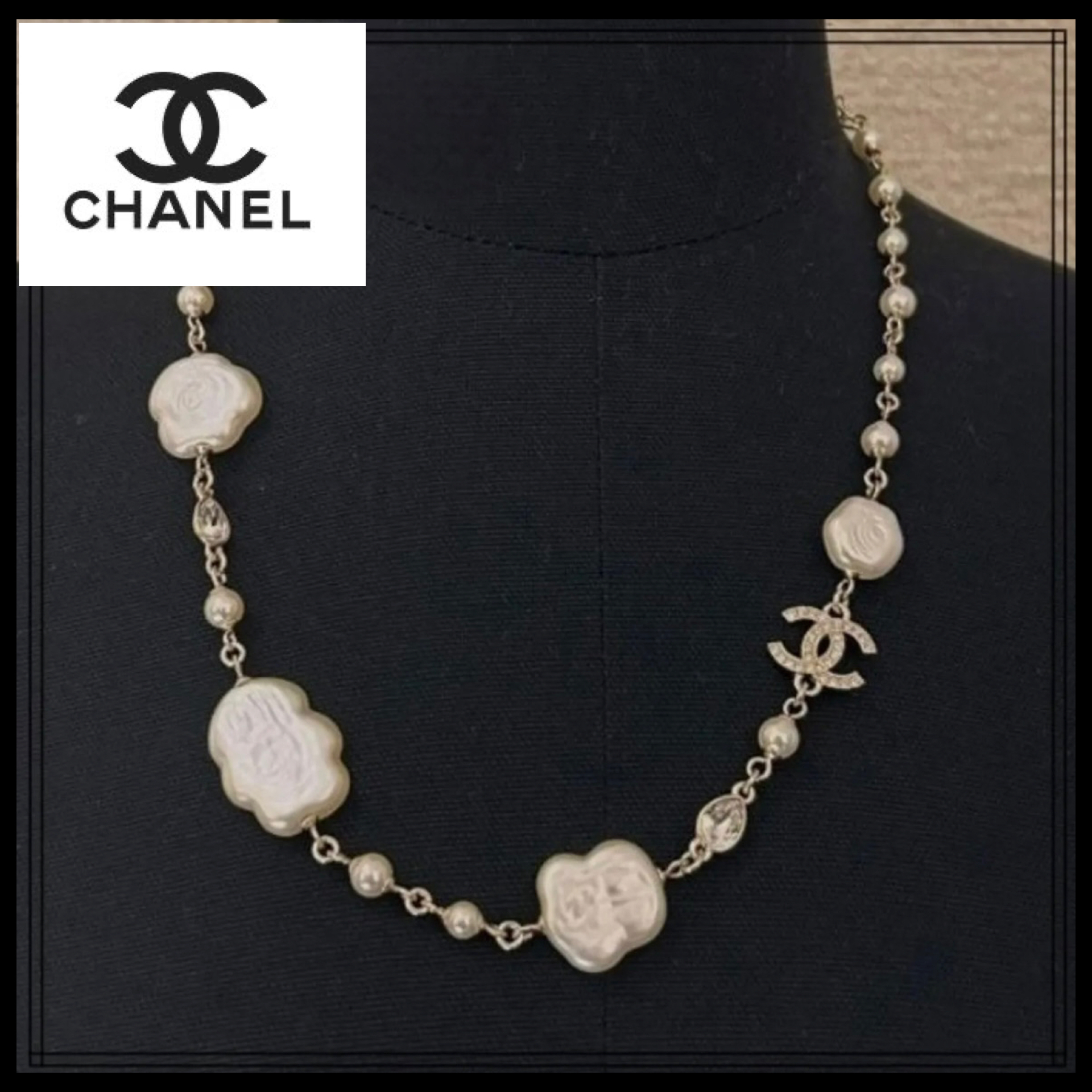 限定感◎【CHANEL】上品♡ホワイト×パールネックレス