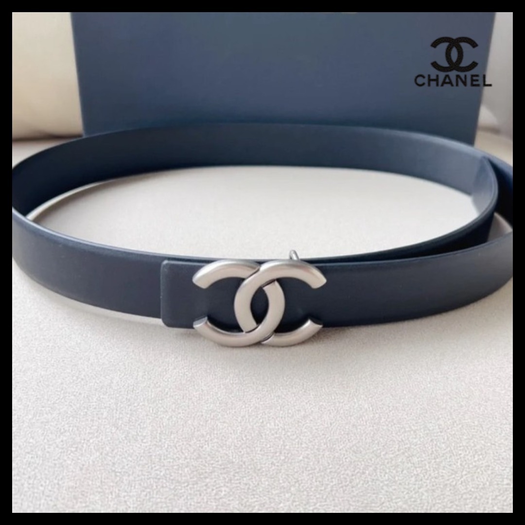 エレガントなワンポイント♪CCマーク【CHANEL】ベルト CCロゴ