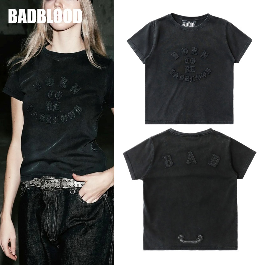 【BADBLOOD】BORN TO BE T-shirt - Black