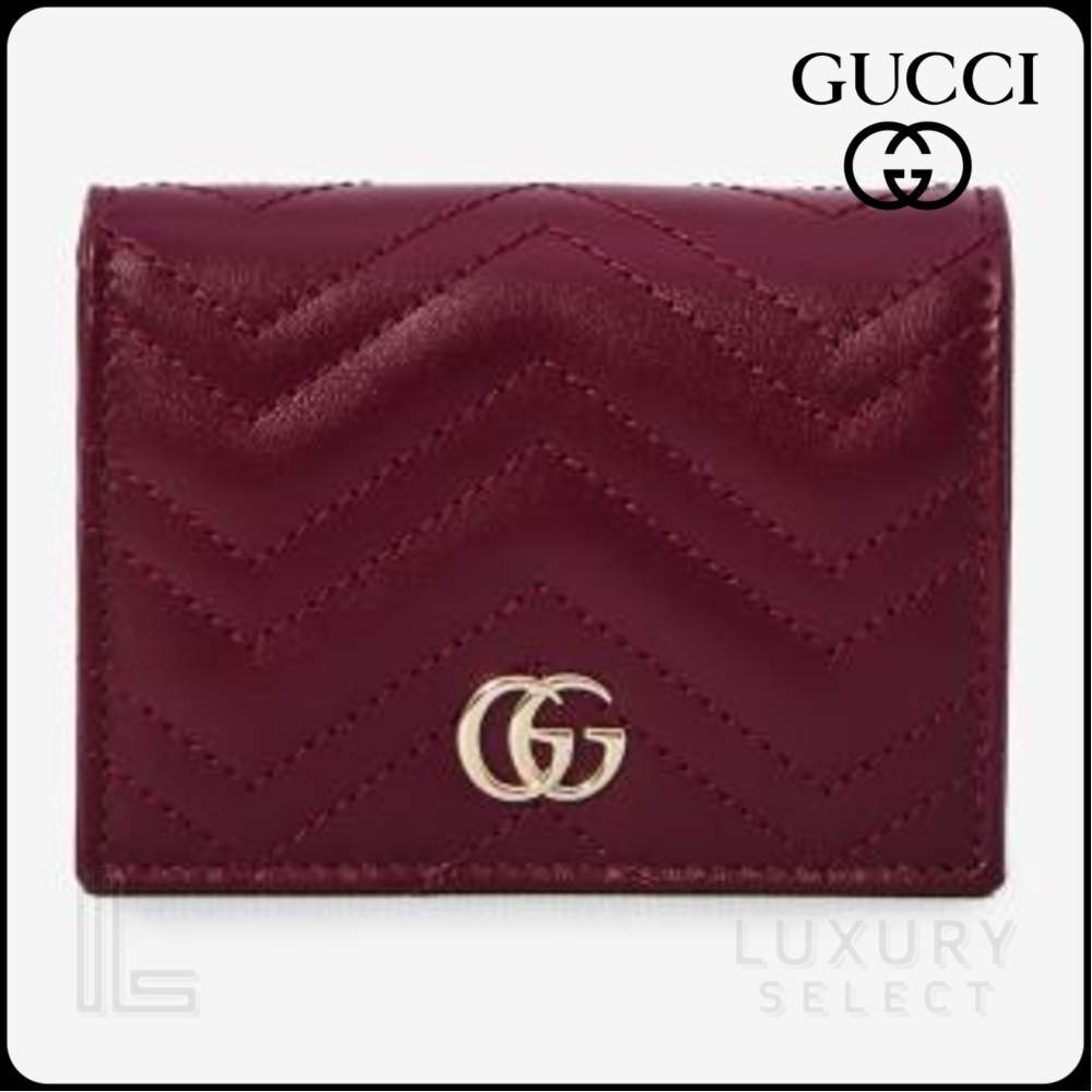 【GUCCI】GG MARMONT FOLDABLE WALLET●466492DTDHV6207