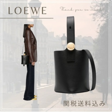 25ss LOEWE ペブルミニレザーバケットバッグ AANBBBMX011100