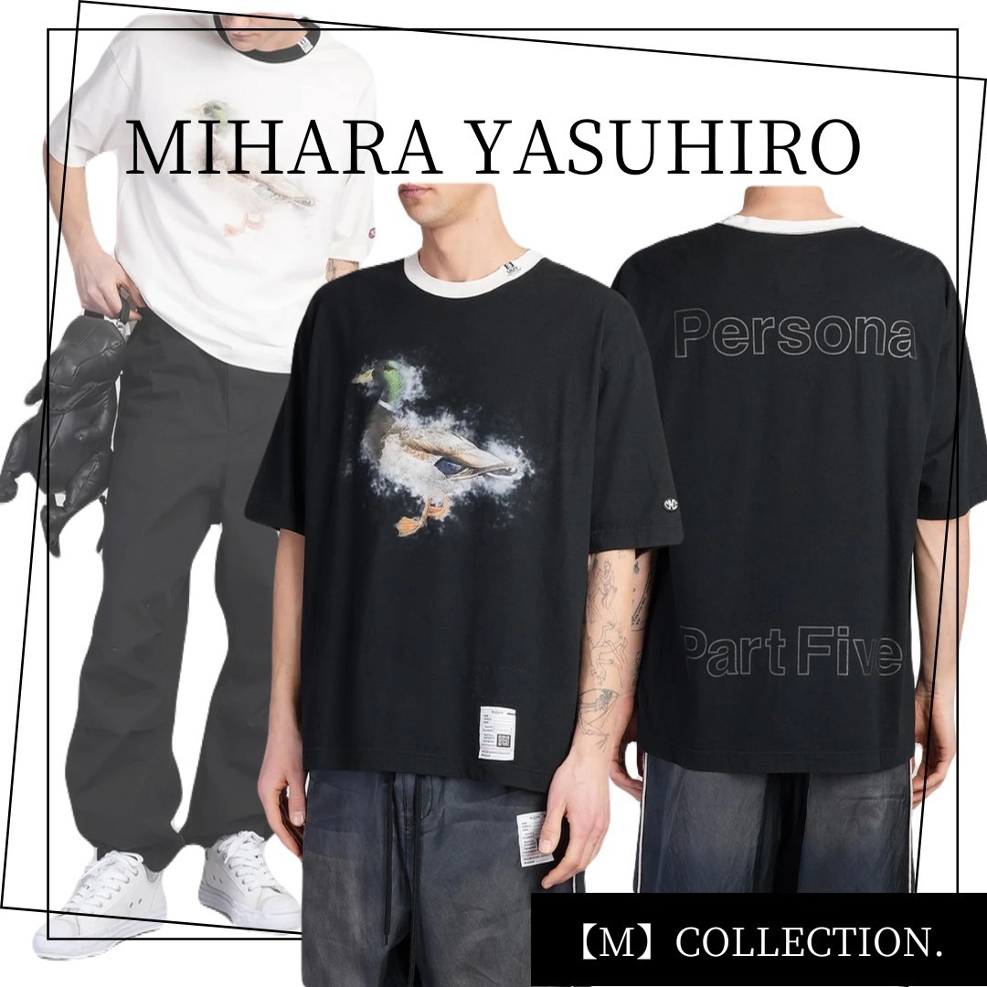 『Maison Mihara Yasuhiro』ダックプリント クルーネックTシャツ