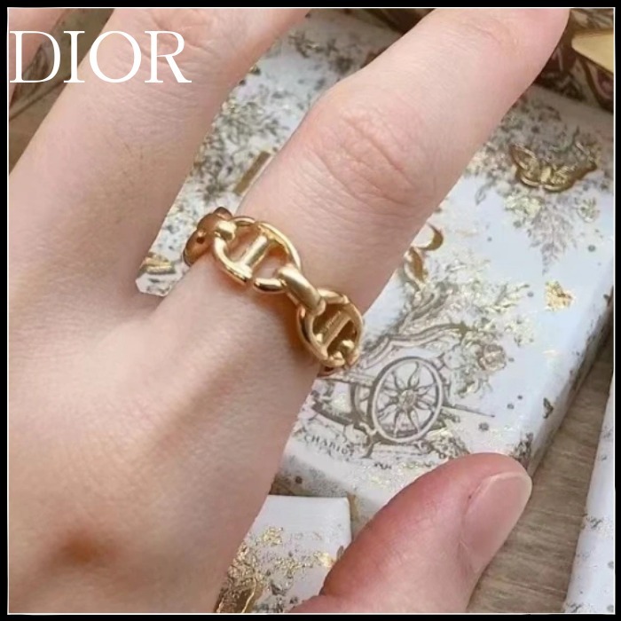 【王道でかわいい！】DIOR CD Navy リング