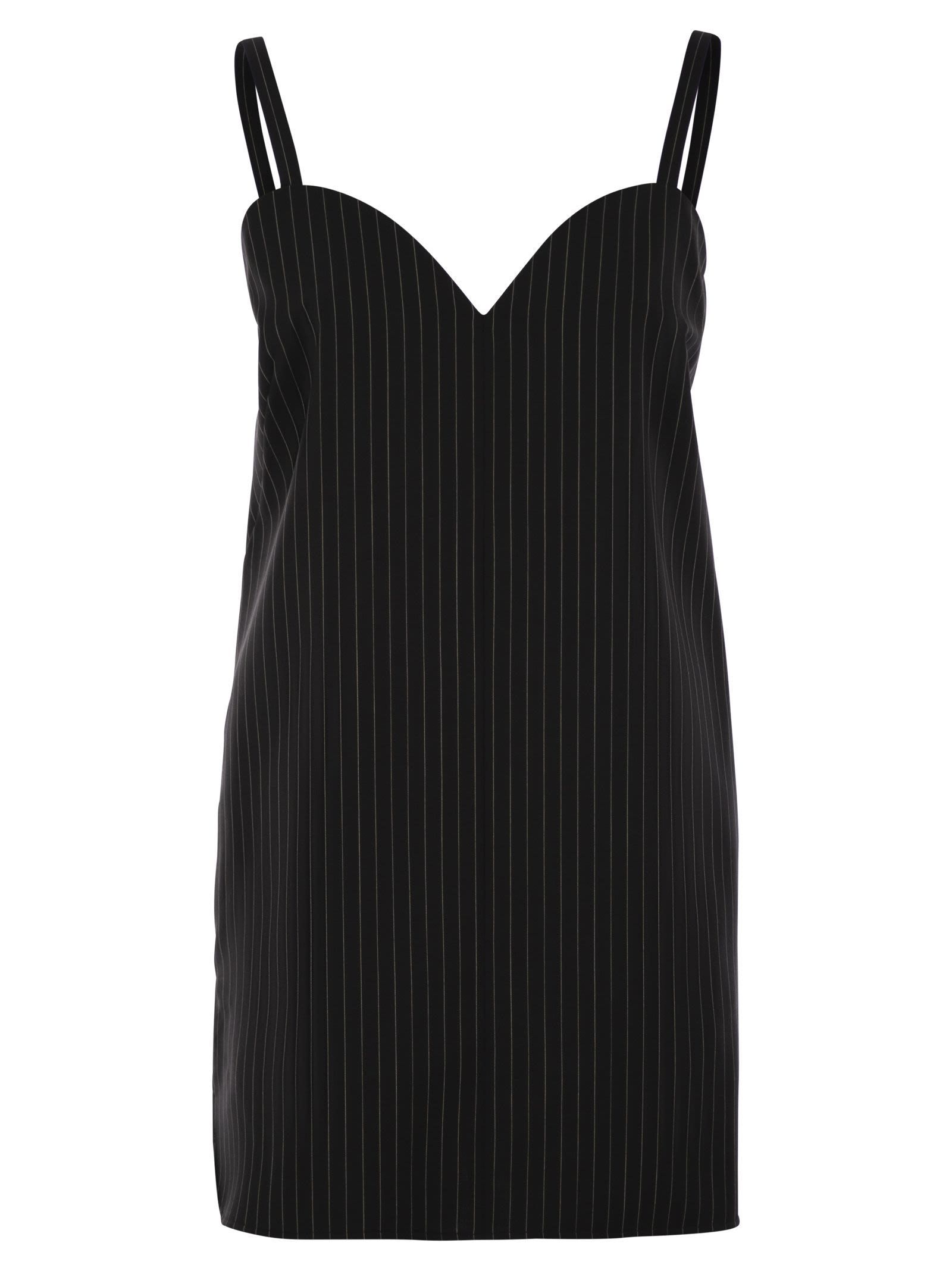 パーティードレス Max Mara ELAM - Pinstripe wool cloth dress