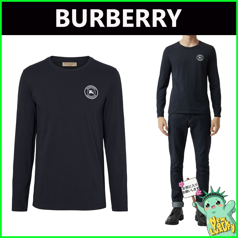 BURBERRY★素敵！JENSONコットンロングスリーブTシャツ