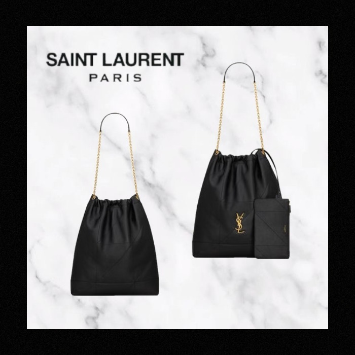 SAINT LAURENT JAMIE ラージ ポーチ ラムスキン