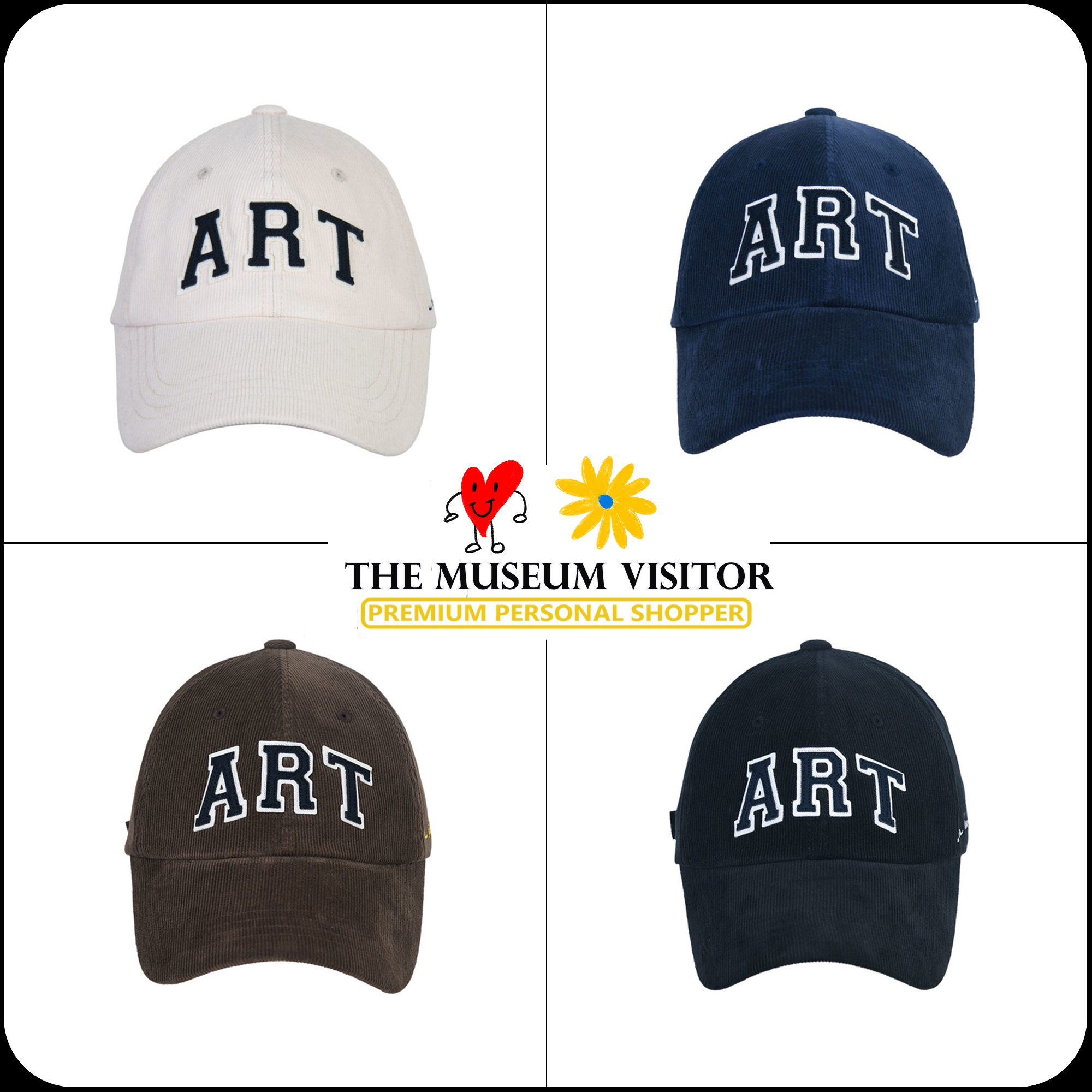 [THE MUSEUM VISITOR]★韓国人気★ART PATCH BALLCAP
