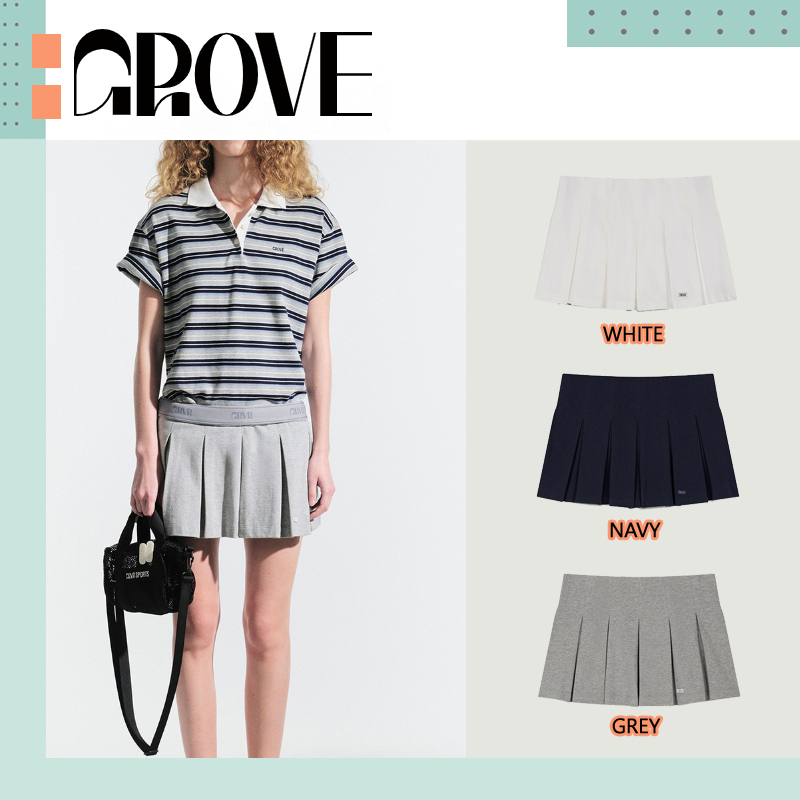 GROVE ♥ PIA PLEATED SKIRT/追跡付