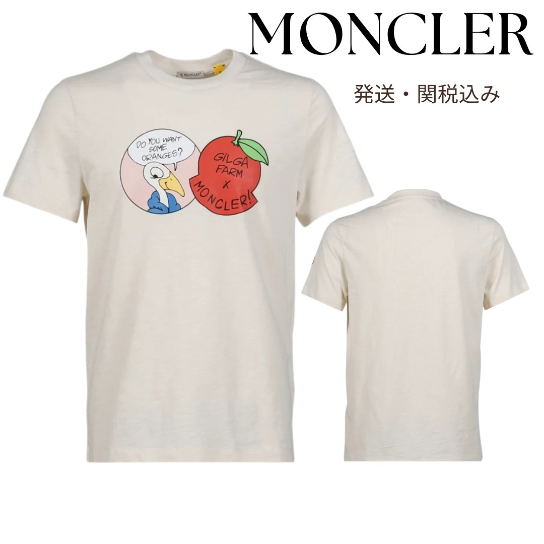 送料関税込み Moncler x Gilga Farm プリント Tシャツ