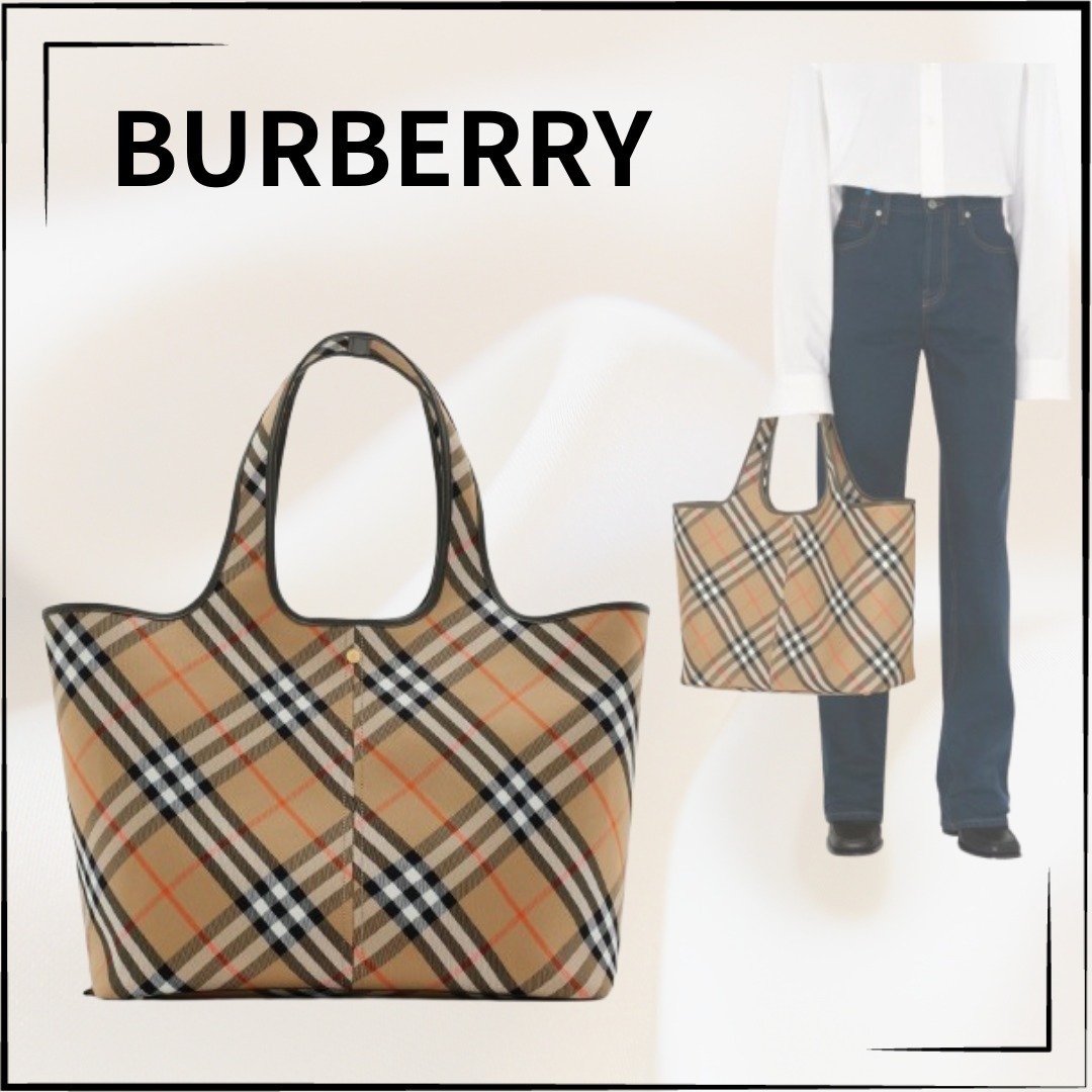 【BURBERRY】関税込☆ヴィンテージチェック トートバッグ