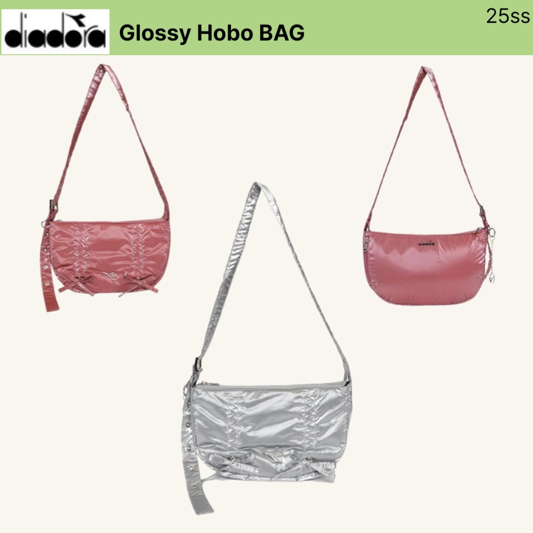 Diadora■Glossy Hobo BAG■送料込