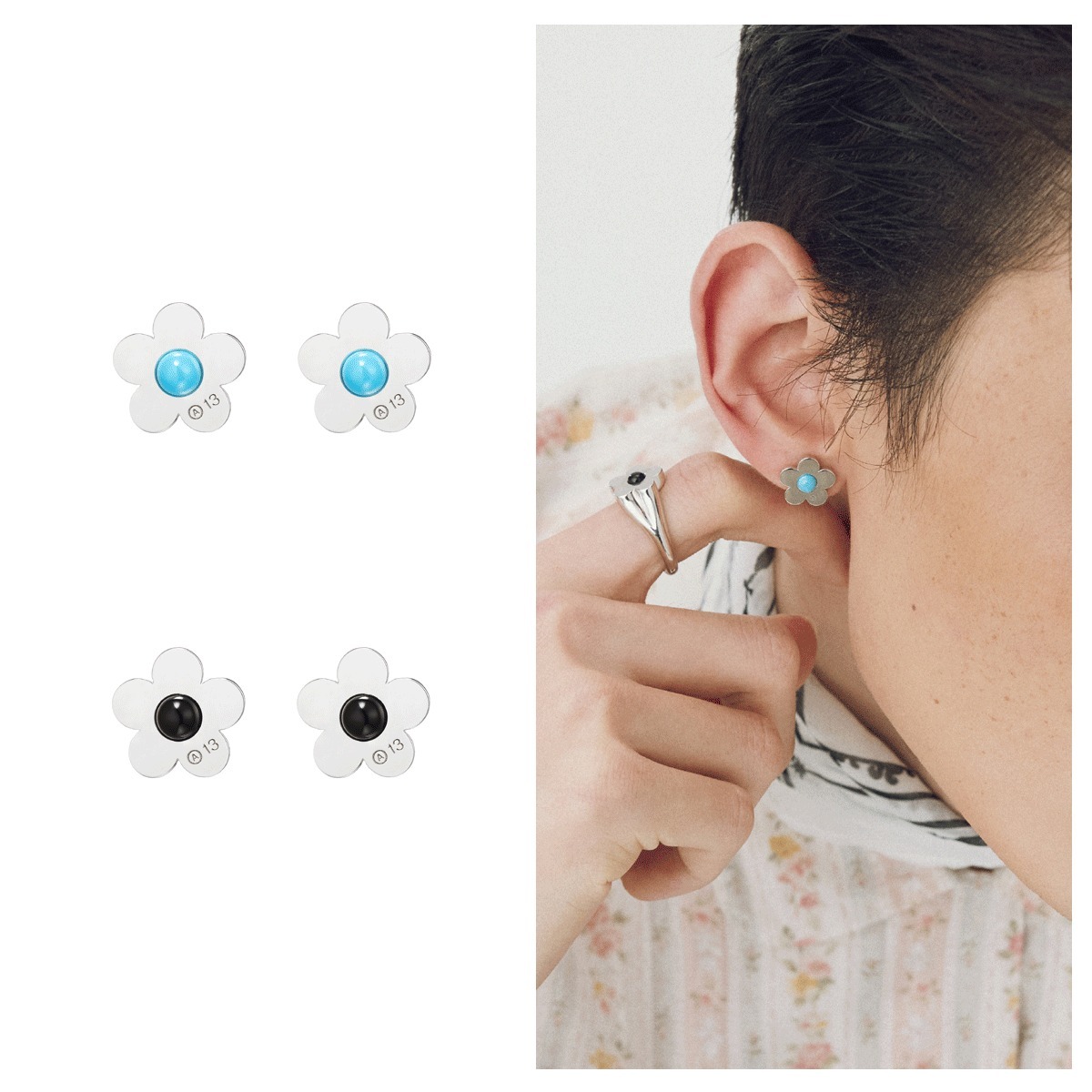 ピアス Numbering Flower Earrings #8272 SA5B0001