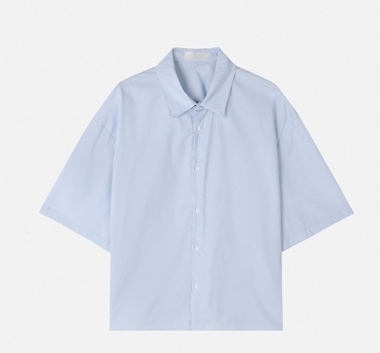 シャツ IONSEOUL Basic Air Crop Short Sleeve Shirt JP5D0007