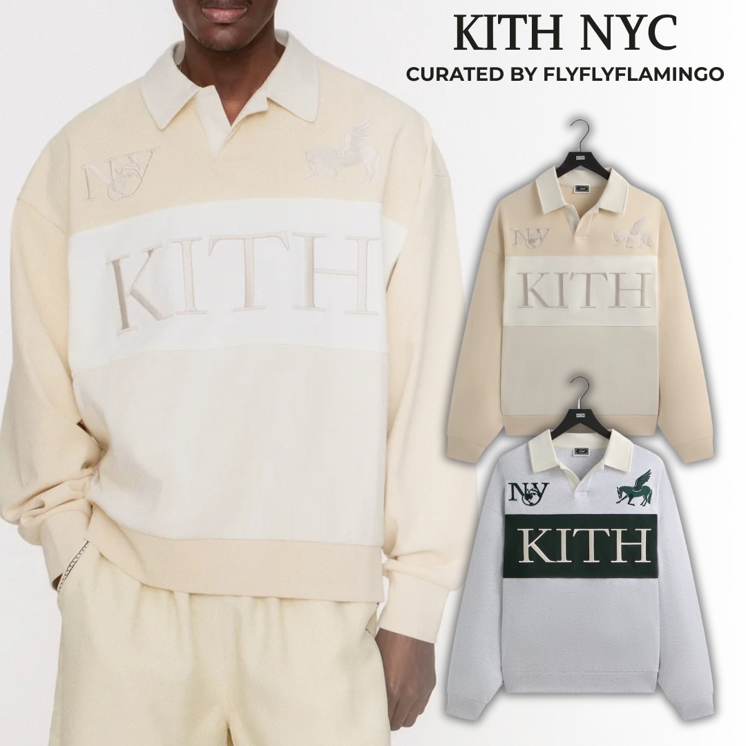 【KITH NYC】ラグビー ネルソンカラー プルオーバー トレーナー