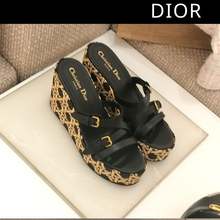 DIOR ディオール ウェッジスライド L'Amazone サンダル ブラック