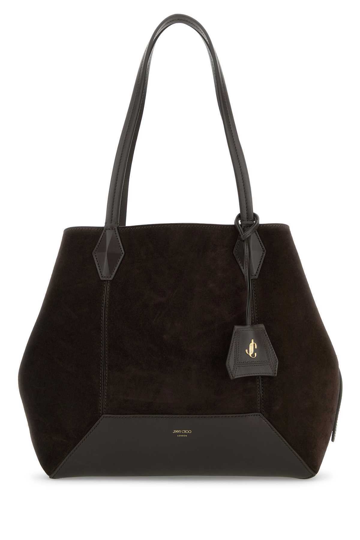 【関税&送料込】Jimmy Choo Dark Brown Suede Diamond Shopping