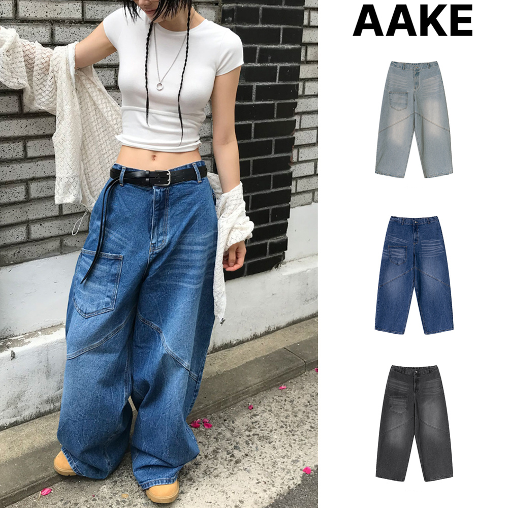 【AAKE】FRONT POCKET WIDE DENIM