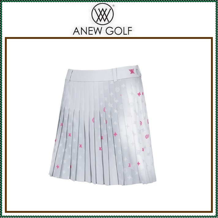 【ANEW GOLF】 WOMEN SM GRADATION PATTERN PLEATED SKIRT