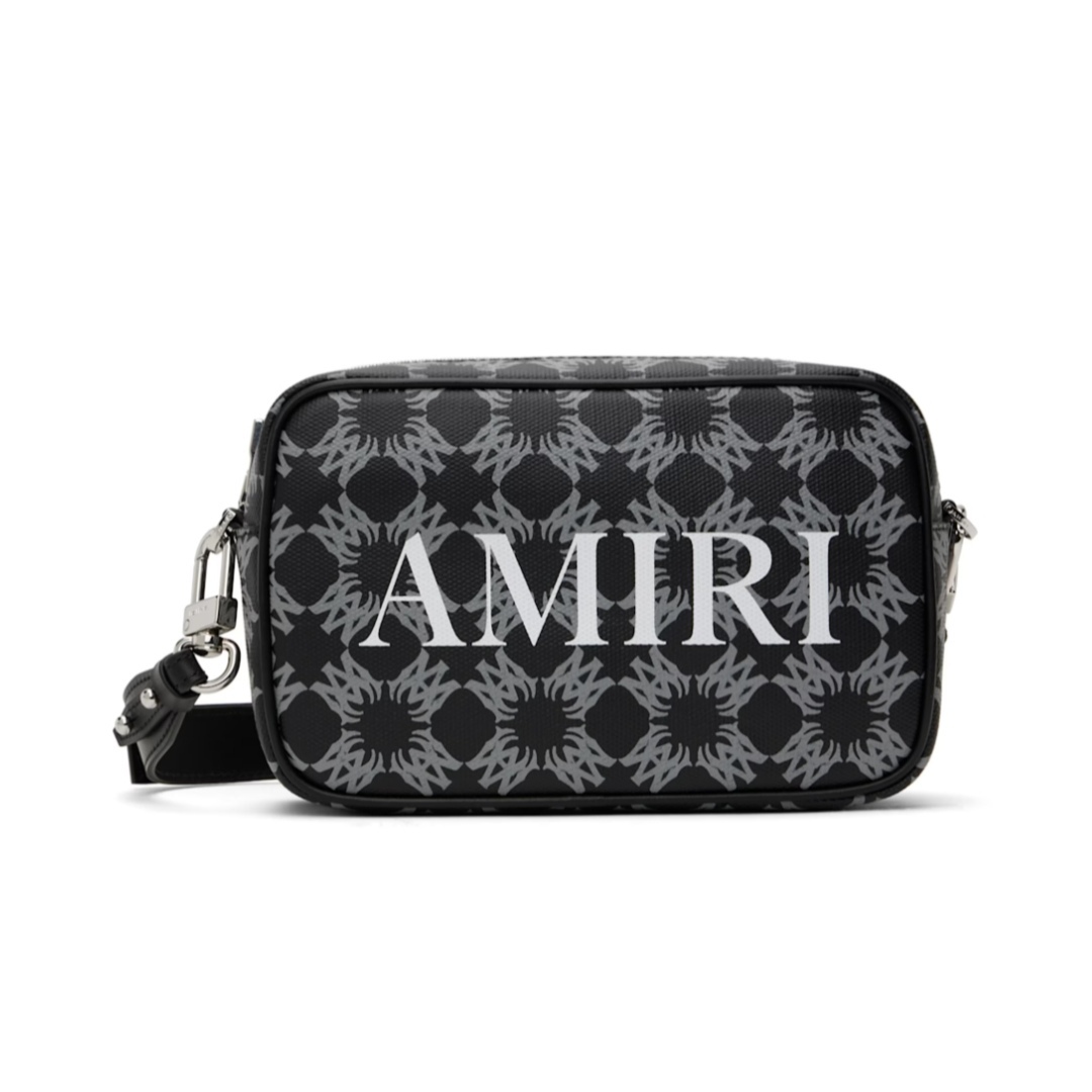 AMIRI アミリ＊ブラック 'AMIRI' MA Quad カメラバッグ