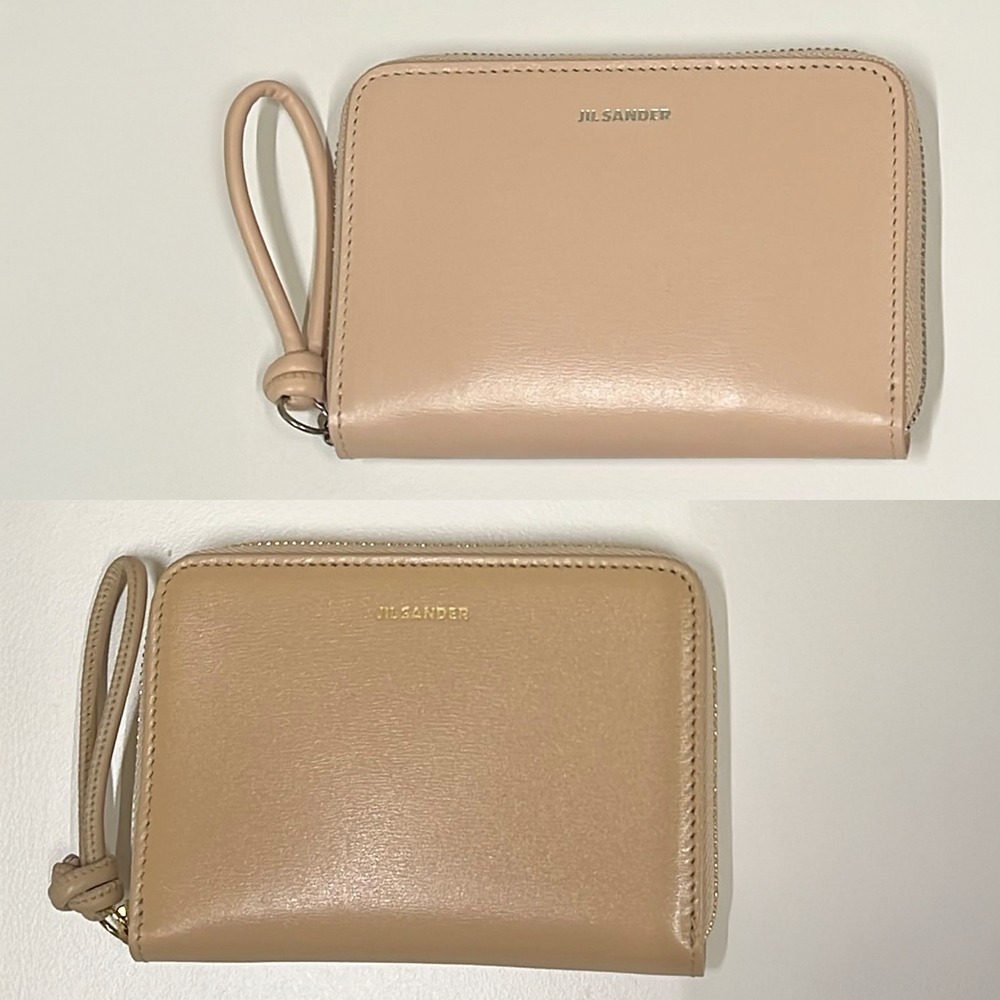 直営店☆JIL SANDER☆SALE!ロゴ レザー ジップ コインウォレット