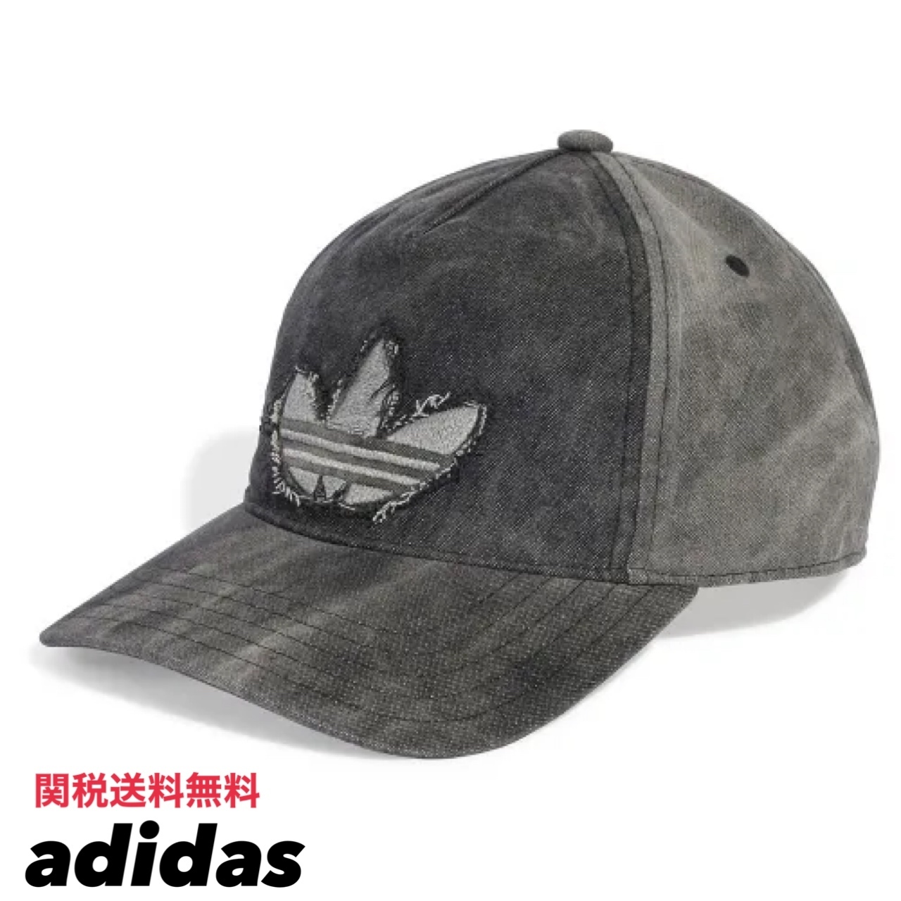 adidas ベースボール キャップ ウォッシュ加工 ツイル 帽子 ロゴ